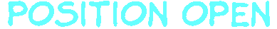 Position open - see below